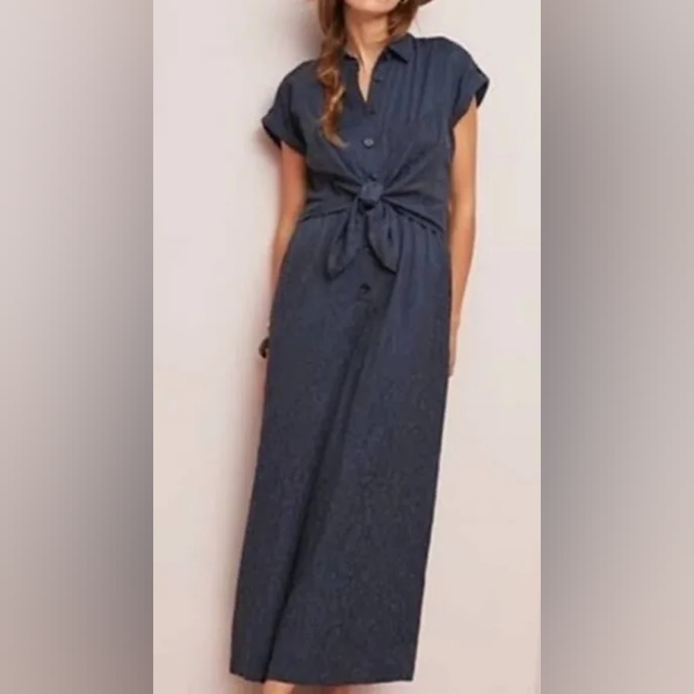OPEN TO OFFERS ETT TWA by Anthropologie Tie Front Jumpsuit Size 2